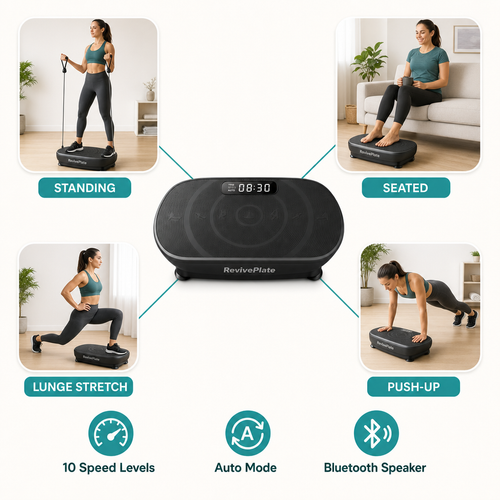 RevivePlate™ Lymphatic Drainage Vibration Plate